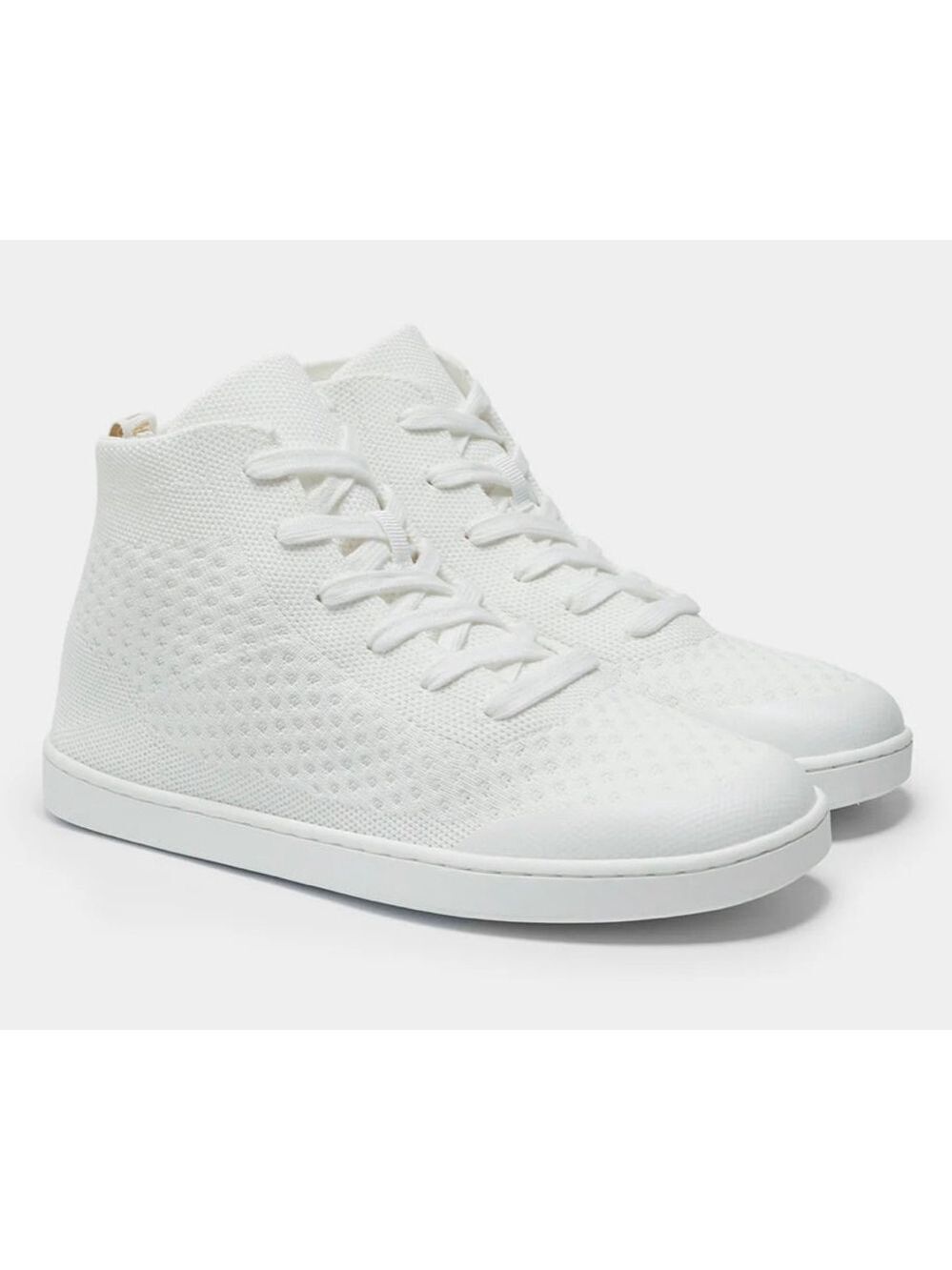 Men’s SUAVS White Digital Knit High Top Sneakers 9